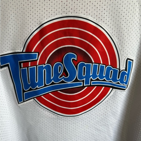 Men’s White TuneSquad #10 Lola Basketball Jersey - Picture 2 of 4